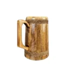 Large Mango Wood Tankard Viking Style Mug