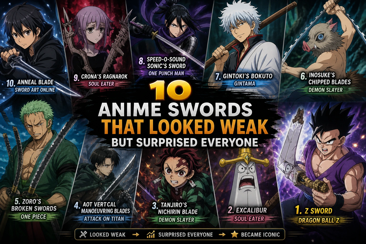 10 Anime Swords That Looked Weak But Surprised Everyone