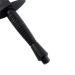 Close-Up of Fairbairn-Sykes Commando Knife Ribbed Black Handle and Guard Detail