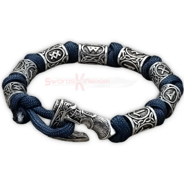 Norse Viking Rune Axe Braided Paracord Bracelet