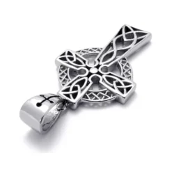 Celtic Cross Necklace & Chain Pendant Silver FC Irish Viking Stainless Steel