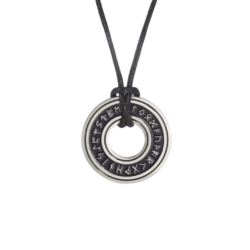 Viking Rune Ring Norse Pendant Necklace for Men & Women