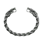 Viking Dragon Head Stainless Steel Cuff Bracelet
