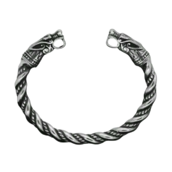 Viking Dragon Head Stainless Steel Cuff Bracelet