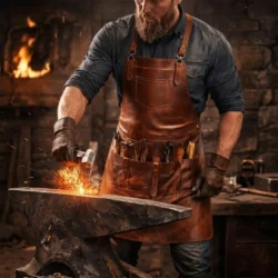 Blacksmith Guardian Crazy Horse Leather Apron