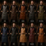 Iron Shield Blacksmith Work Leather Apron - All Colors