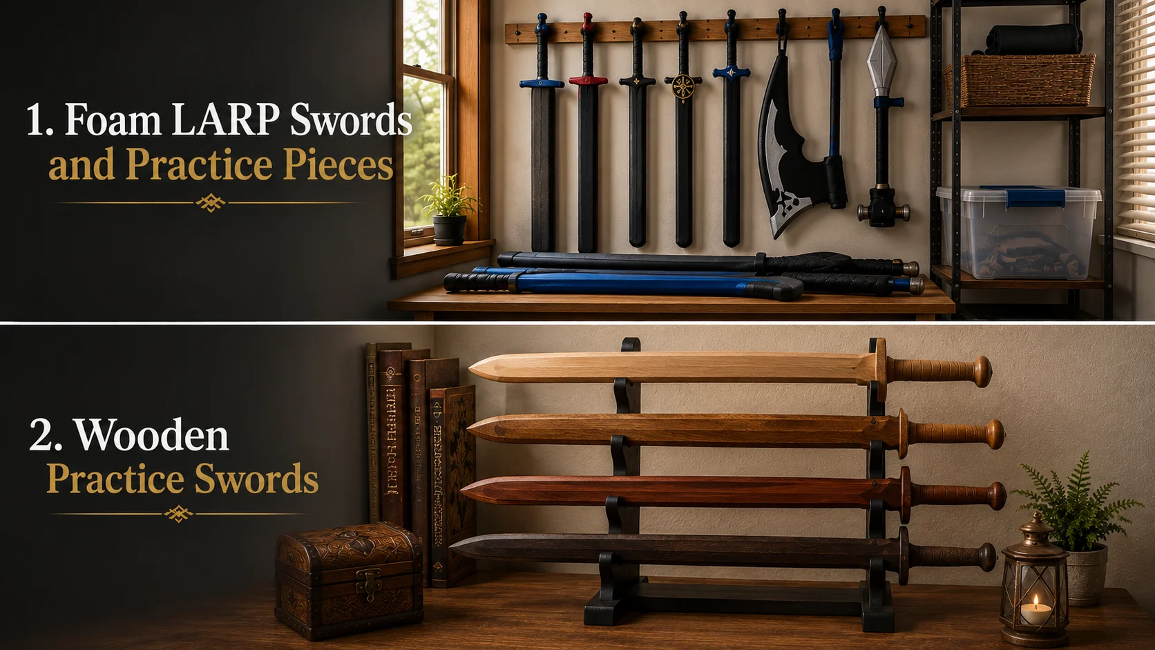 Foam LARP Swords and Practice Pieces