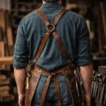 Forge Guard Protective Leather Apron - Back View