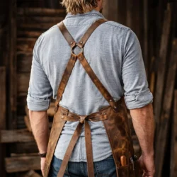 Heat Forge Blacksmith Leather Apron - Back Side
