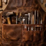 Heat Forge Blacksmith Leather Apron - Zoom View