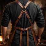 Legacy Edition Blacksmith Protective Leather Apron - Backside