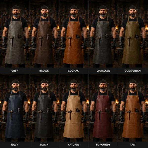 Iron Shield Blacksmith Protective Work Apron - All Colors