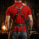 Ironclad Split Leg Blacksmith Leather Apron - Backview
