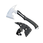 Leon Kennedy Upgraded Axe Replica with Leather Sheath - Full Tang Stainless Steel Axe