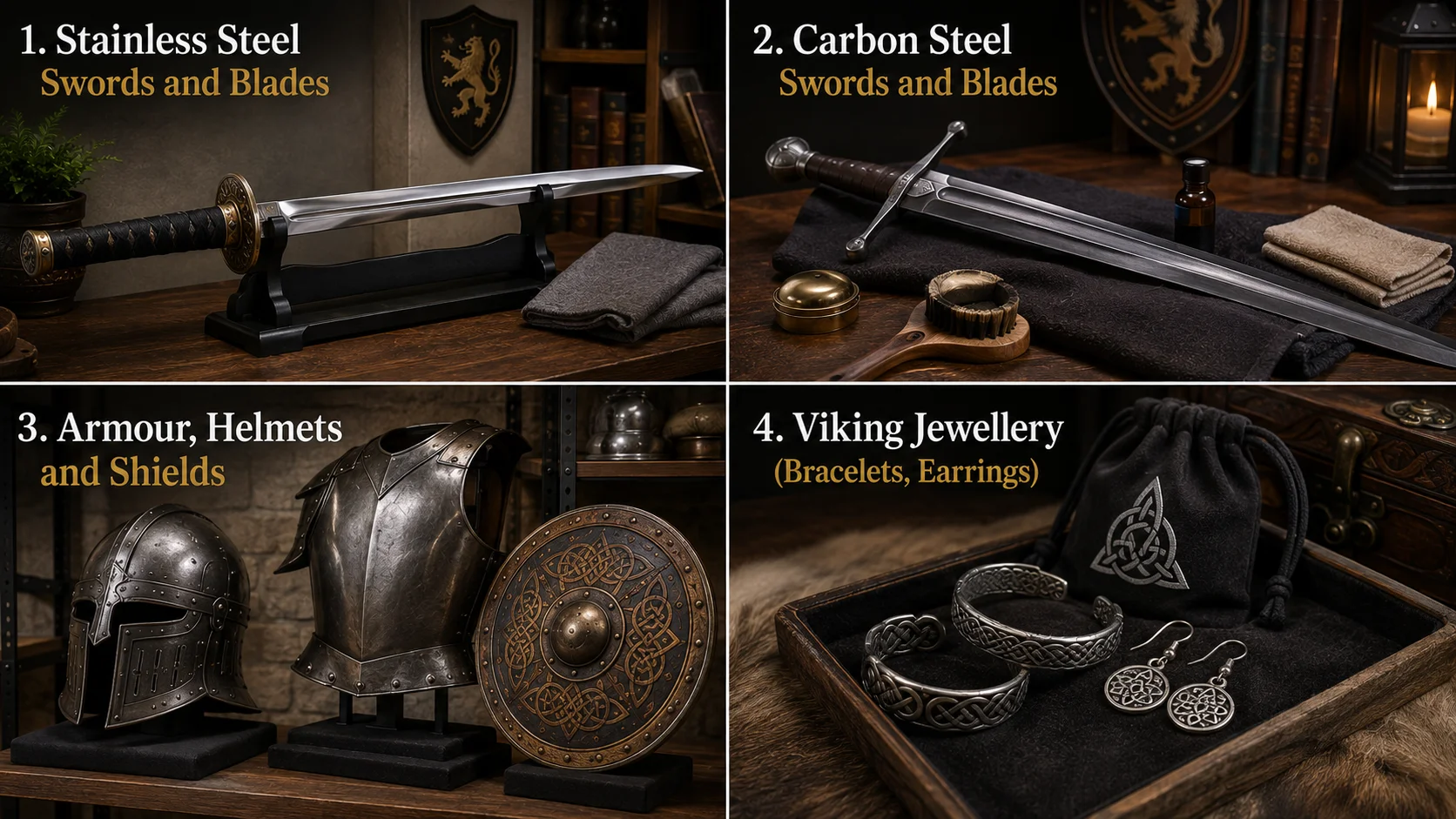 Stainless Steel Swords and Blades