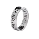 Unisex Stainless Steel Viking Rune Ring