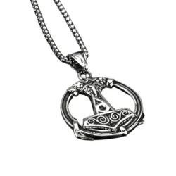 Viking Thor Hammer Mjolnir Pendant Necklace
