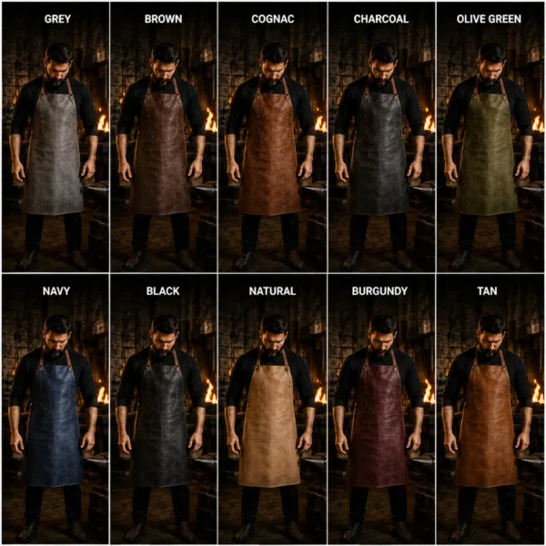 Heavy Duty Work Gear Blacksmith Leather Apron - All Colors