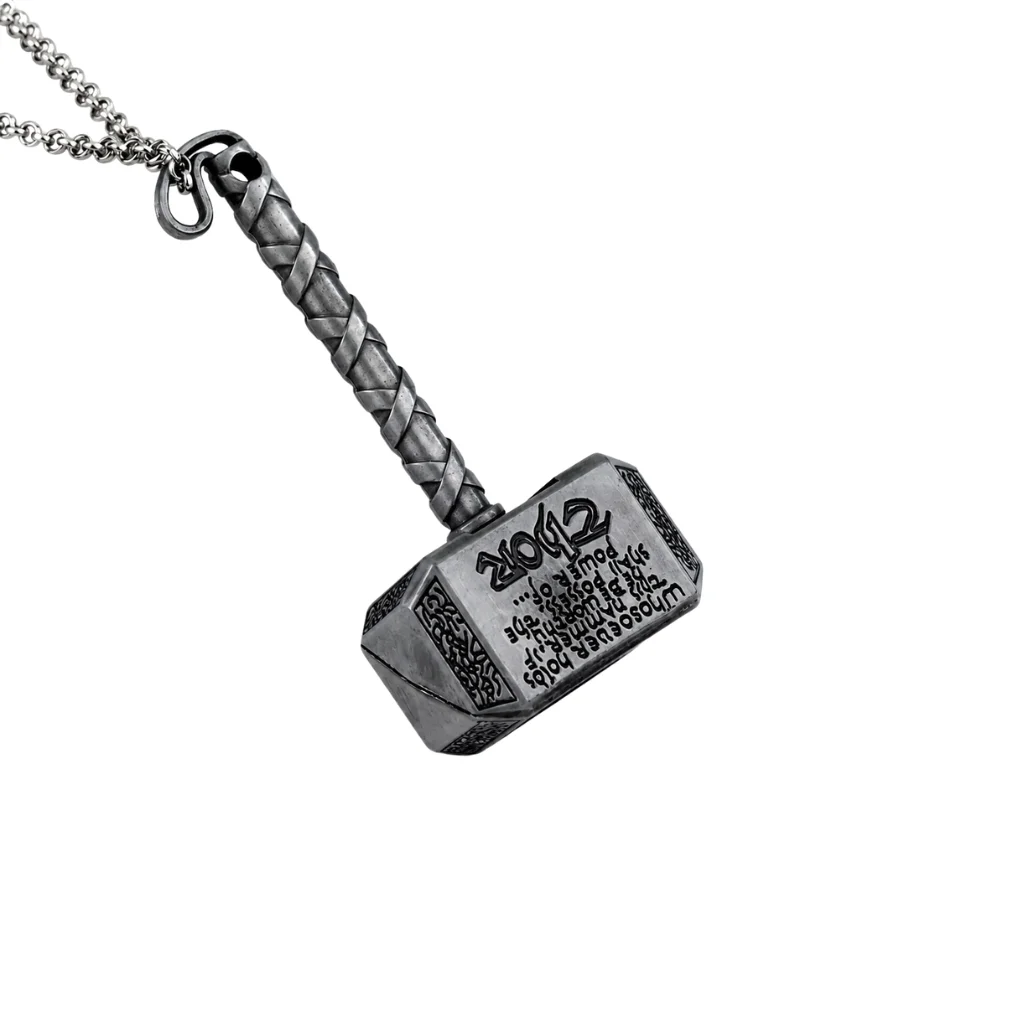 Mjolnir Thor Hammer Viking Pendant Necklace Large Mjolnir Thor Hammer Viking Pendant