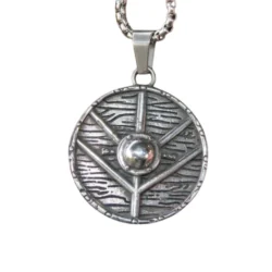 Viking Shield Algiz Talisman Stainless Steel Pendant