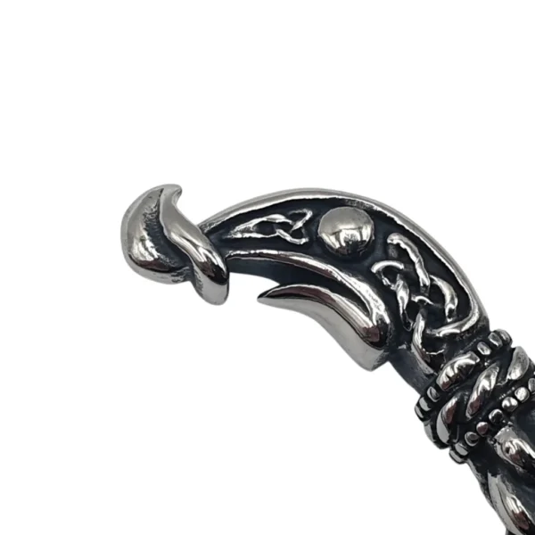 Viking Braided Arm Ring Stainless Steel Cuff Bracelet