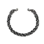Viking Braided Arm Ring Stainless Steel Cuff Bracelet