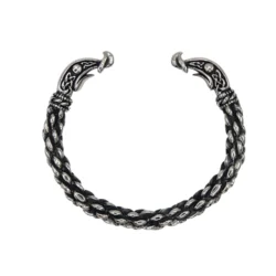 Viking Braided Arm Ring Stainless Steel Cuff Bracelet