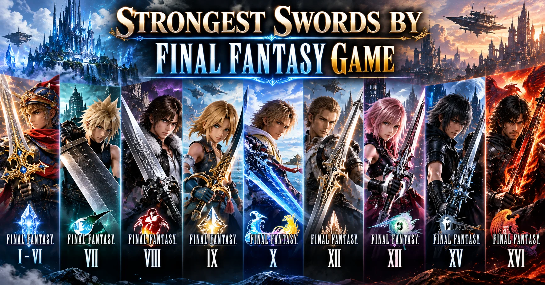 Strongest Swords by Final Fantasy Game